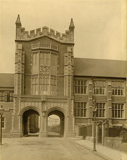 King Edward VII School of Art, the original part of the Fine Art Building and the 'Arches' (now part of the Hatton Gallery)