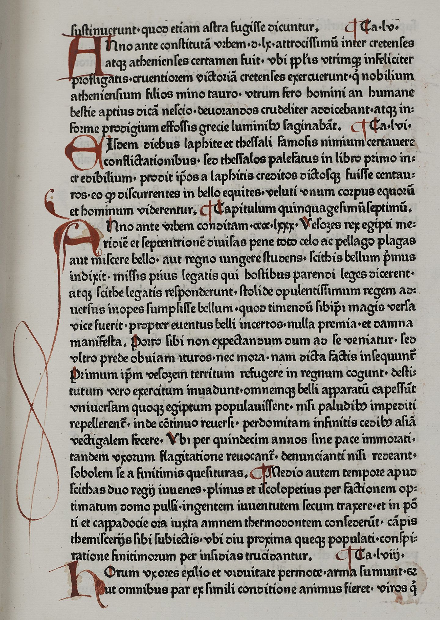 Detail from Historiae adversus paganos manuscript