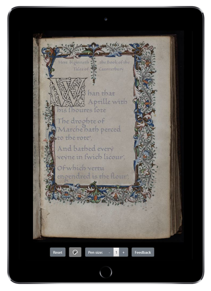 Screenshot of the Hands on Reading App