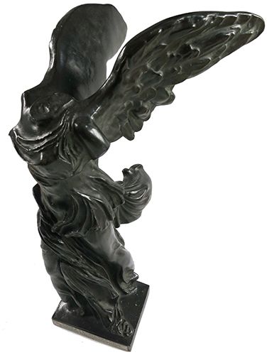Statuette of Winged Victory inscribed to Ethel Williams from the Suffragette Movement