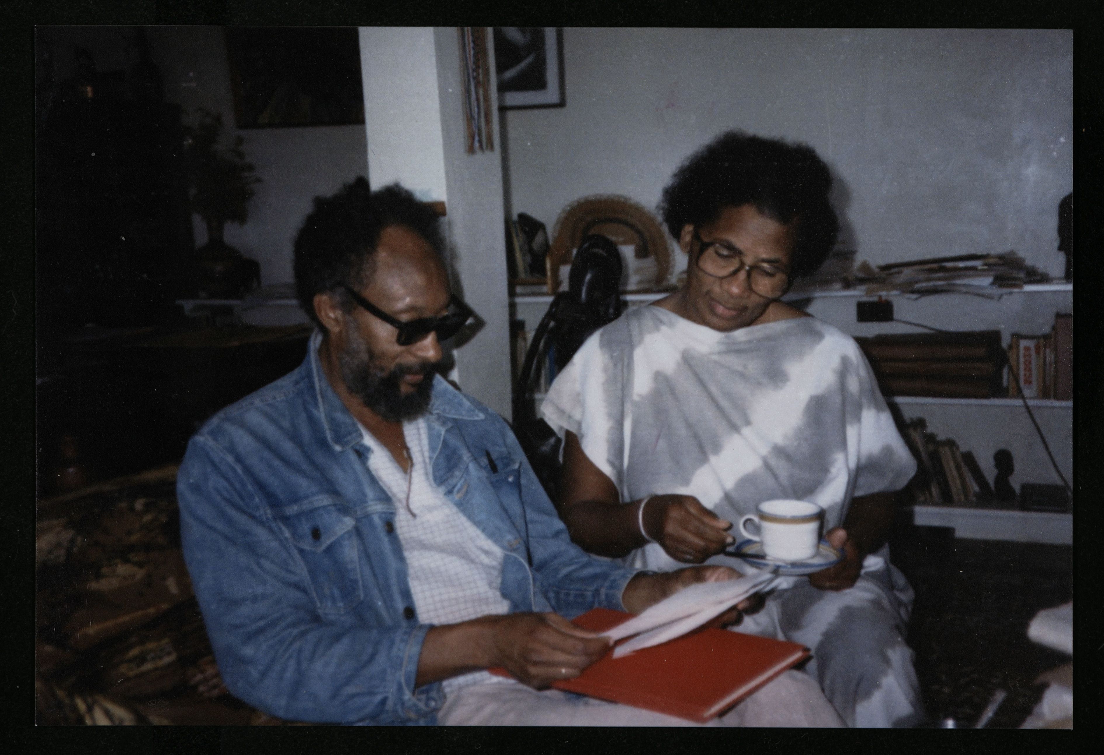 Photograph of Kamau Brathwaite and his wife Doris