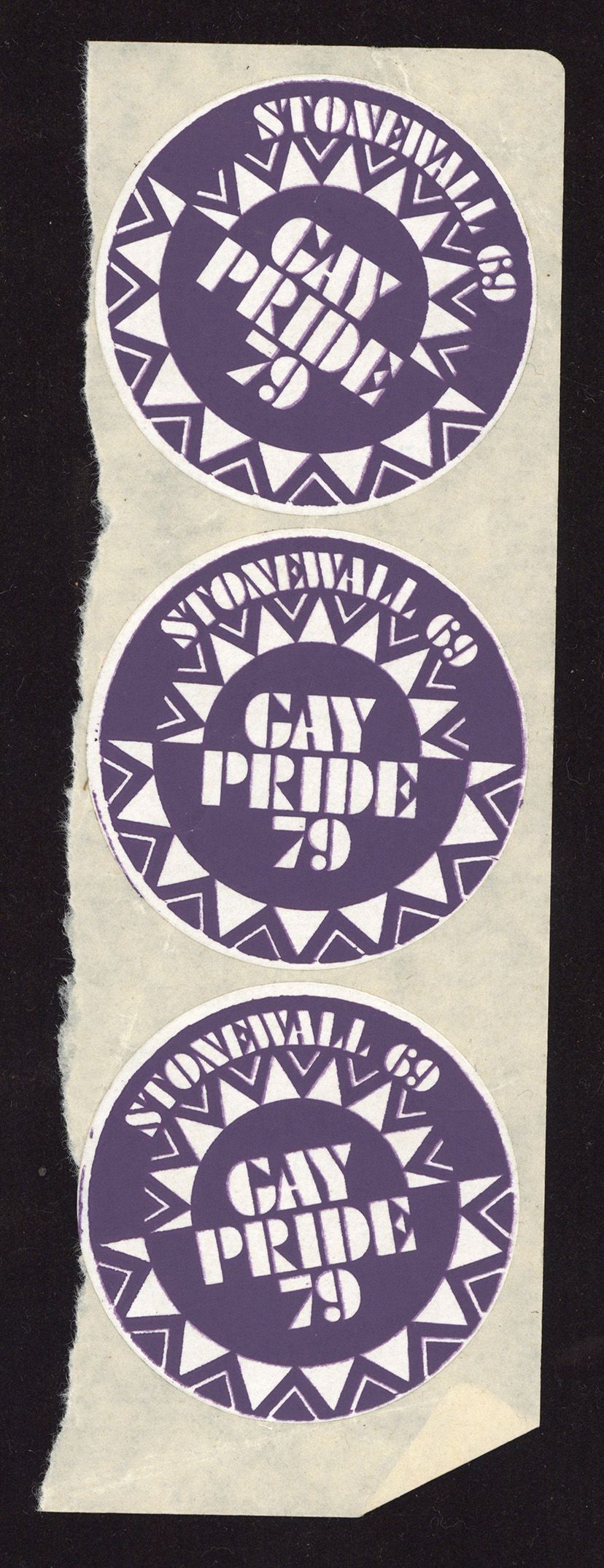 Gay Pride 79 purple sticker