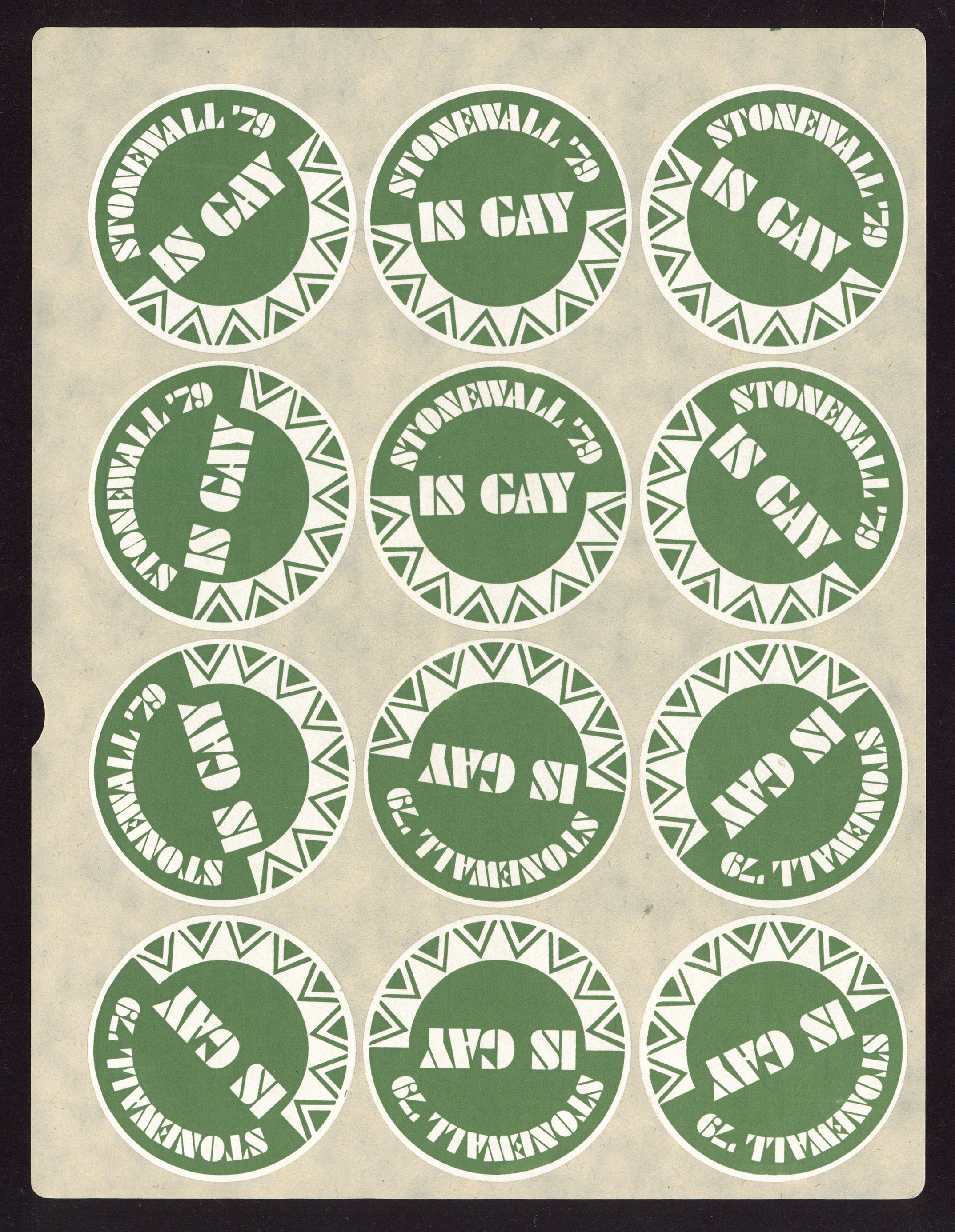 Stonewall '79 IS GAY stickers