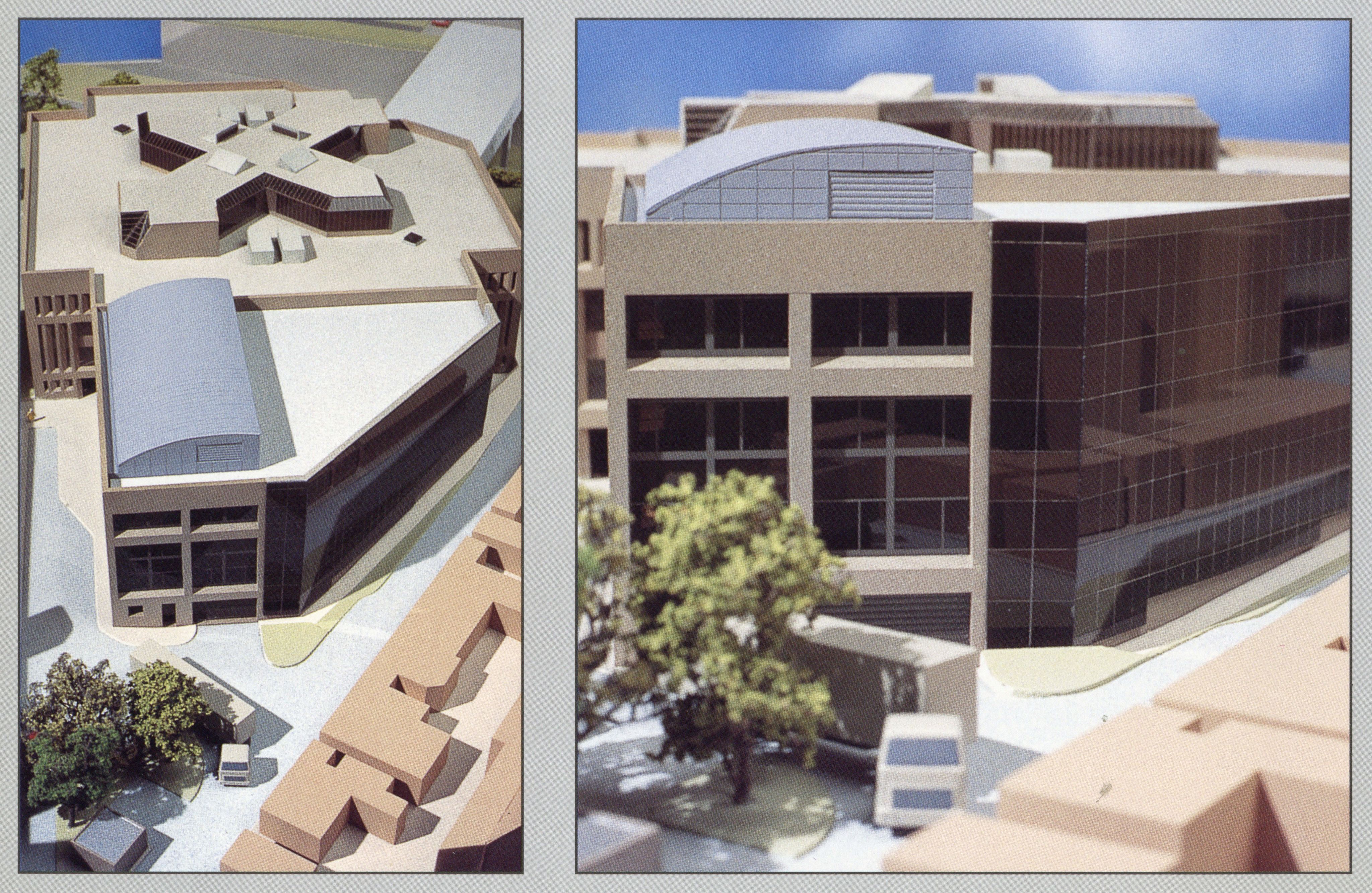 Architects model of the extension.