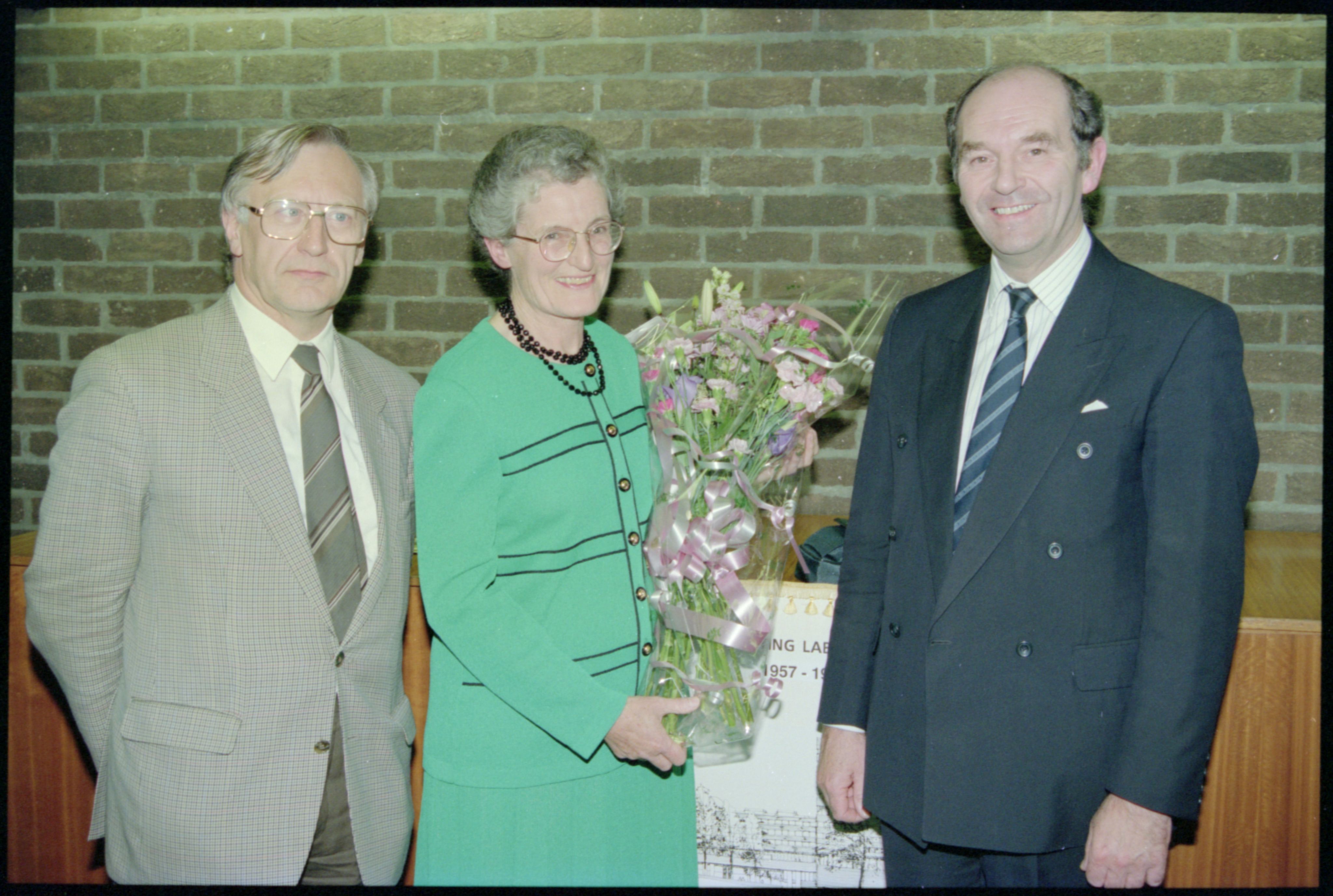 Photograph of Elizabeth Barraclough retires from her role as director of the University IT Service in 1993, after a 35 year career. NUA/CN/263113/11.