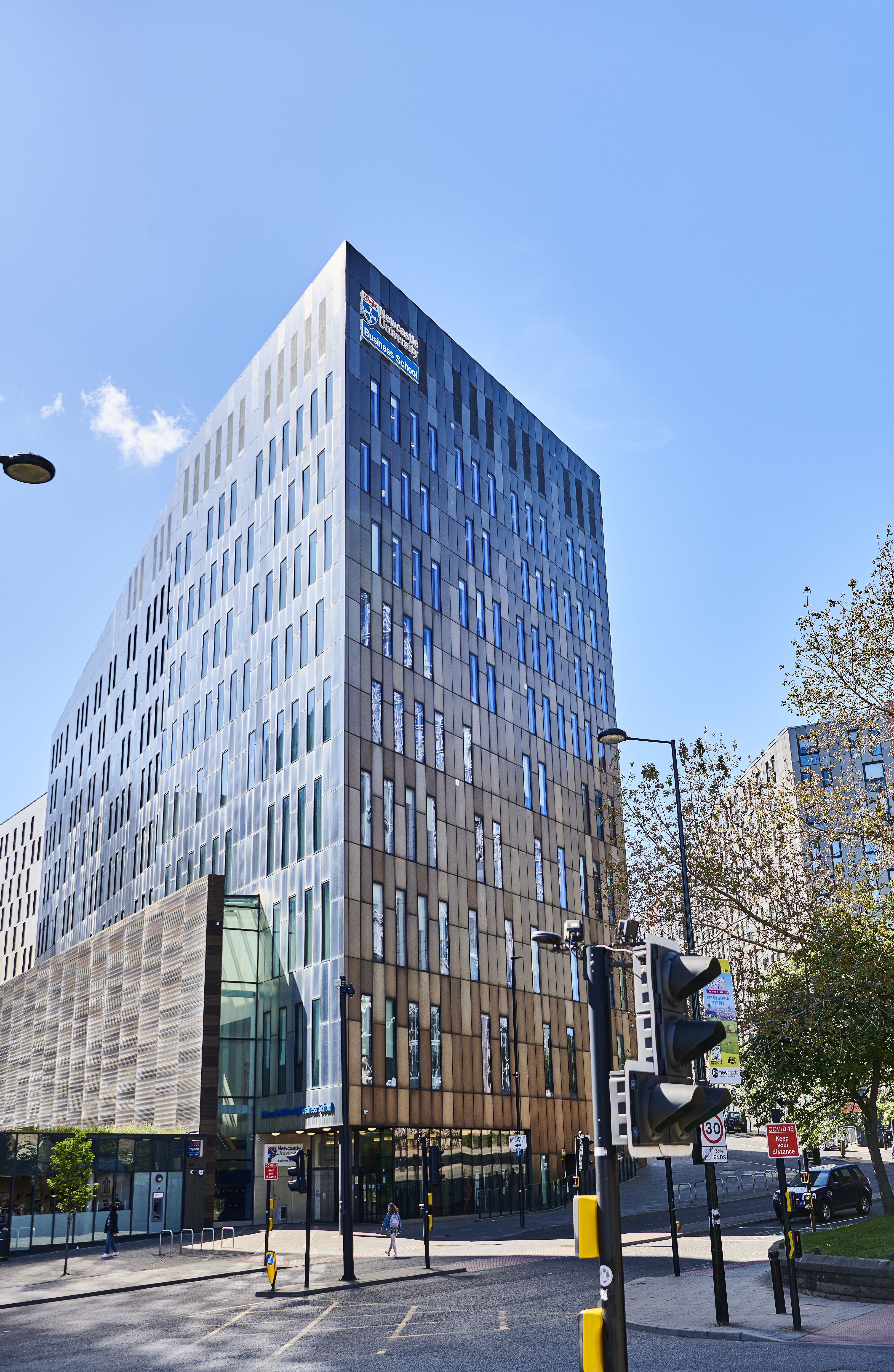 Photograph of Newcastle University Business School (NUBS), opens 2011. Newcastle University Marketing Photo Library, 72516.