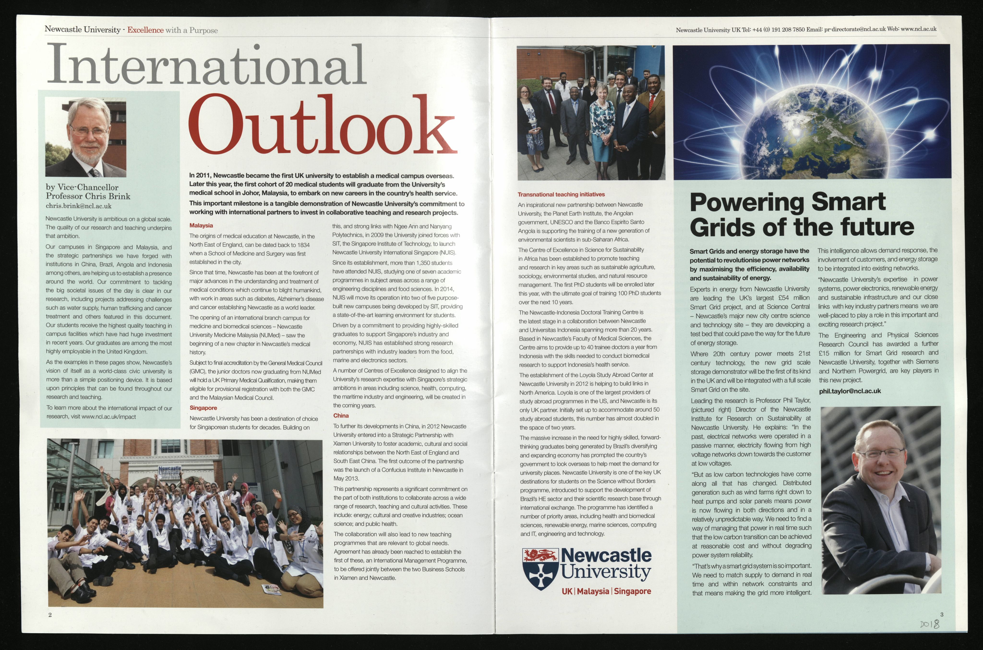 Pages from International Impact Report, 2013. NUA/D018.