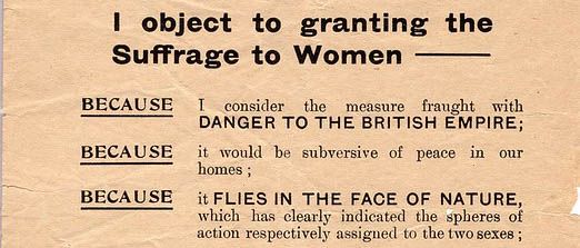 Lord Cromer's View Against Women's Suffrage Pamphlet.
